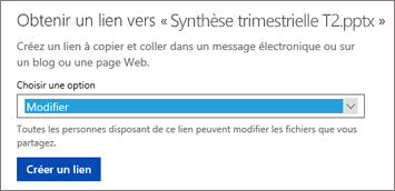 Sélectionner Modifier pour autoriser d’autres utilisateurs à modifier votre fichier