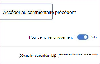 Activer ou désactiver les notifications