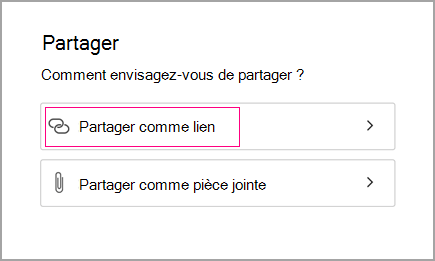 Partager en tant que lien