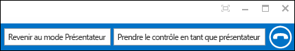 Revenir au mode Présentateur/Prendre le contrôle en tant que présentateur