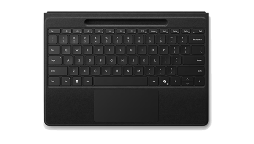 Clavier Surface Pro Flex en noir.