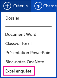 Créer une enquête Excel