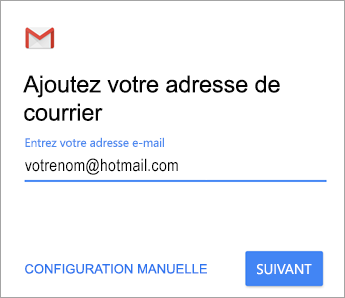 Ajoutez votre adresse de courrier