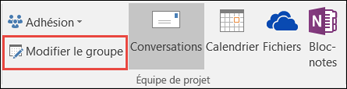 Modifier le groupe
