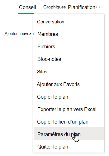 Supprimer un plan