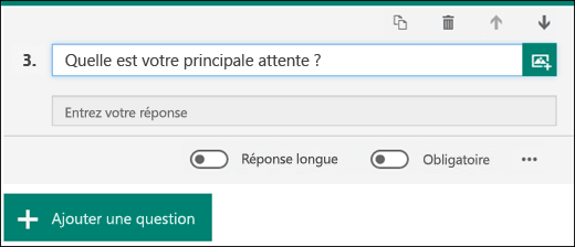 Question de type texte dans un formulaire