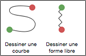 Boutons des trajectoires Courbe et Forme libre