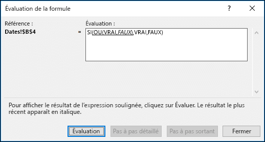 Exemple d’utilisation de l’Assistant Évaluer la formule