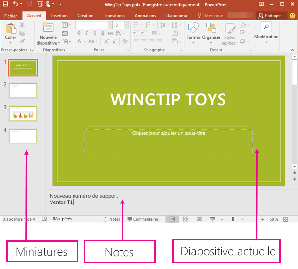 Mode Normal dans PowerPoint