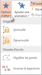 Modifier un effet de trajectoire