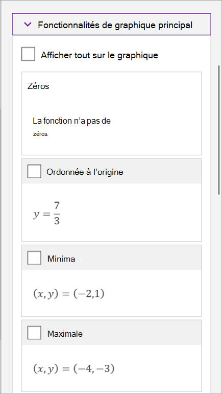 Écrire une équation mathématique dans OneNote pour Windows 10