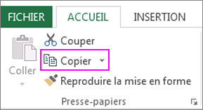 commande copier