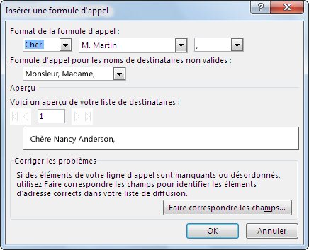 Options Formule d’appel