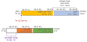 ציר זמן מעוצב ב- Project