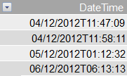 העמודה DateTime בטבלת עובדות.