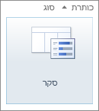 סמל סקר של SharePoint 2010