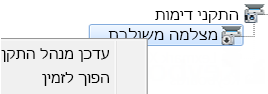 צילום מסך של מנהל ההתקנים