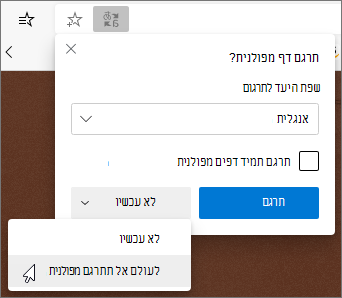 בחר לעולם אל תתרגם