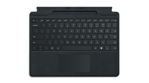 A Surface Pro Signature Keyboard in black