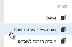 לחץ על שם לוח כדי לעבור ללוח