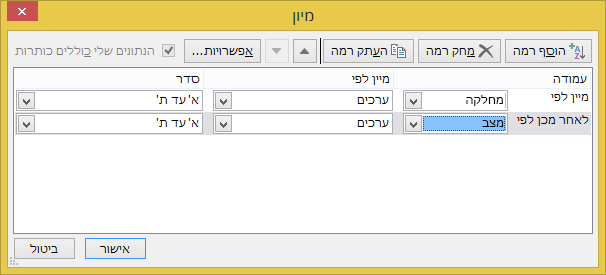 הוסף רמה