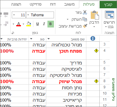 גיליון משאבים