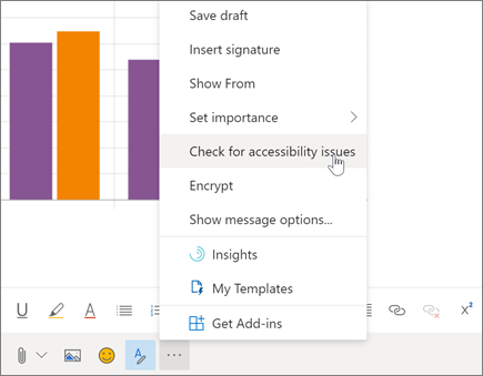 Korištenje alata za provjeru pristupačnosti u programu Outlook na webu