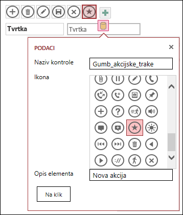 Add custom controls in an access app