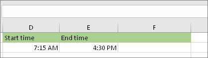 Datum/vrijeme početka 07:15, datum/vrijeme završetka 16:30