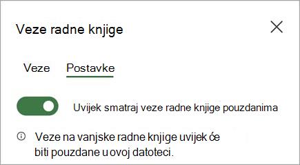 Postavka veza radne knjige Uvijek smatraj pouzdanom za jednu verziju two.jpg