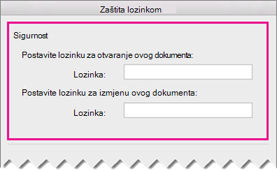 Ploča za ponovno postavljanje lozinke