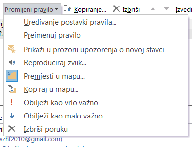 Promjena mogućnosti pravila