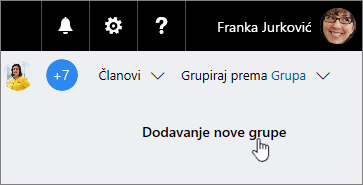 Dodaj zadatak u grupu