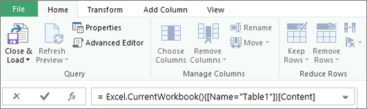 Query Editor Formula Sample