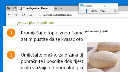 Brzo otvorite povećalo pritiskom Windows tipke s logotipom + znak plus (+).