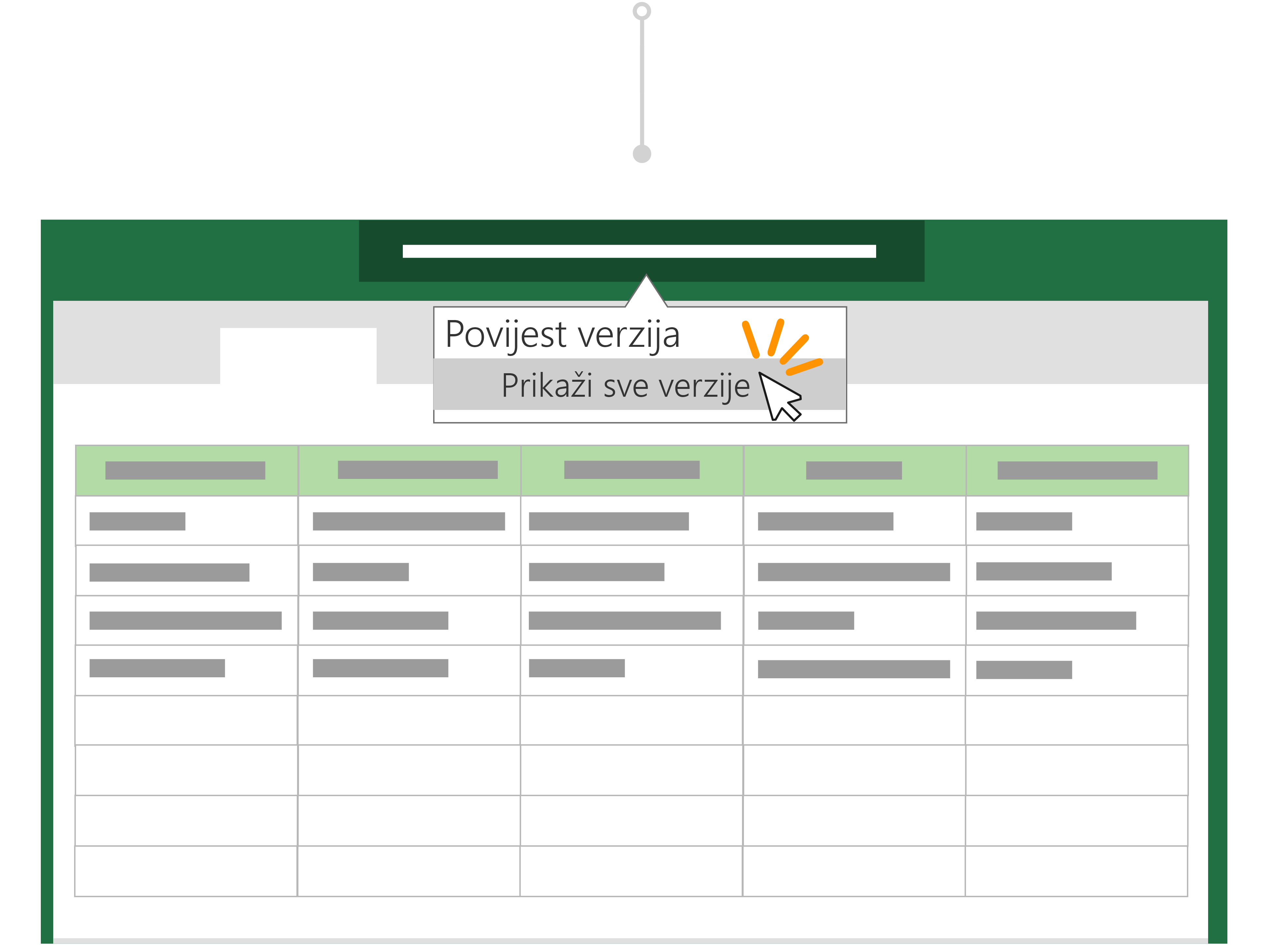 Koristite povijest verzija da biste se vratili na prethodnu verziju datoteke.