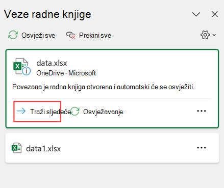 windows traži sljedeću radnu knjigu