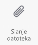 Gumb Pošalji datoteke na servisu OneDrive za Android