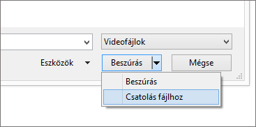 A Videó beszúrása párbeszédpanel a PowerPointban