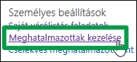 Meghatalmazottak kezelése