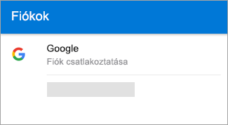 Előfordulhat, hogy az Android Outlook automatikusan megkeresi a Gmail-fiókját.