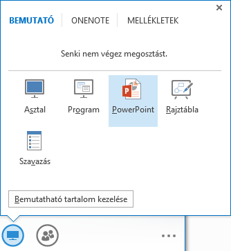 PowerPoint-bemutató megosztása