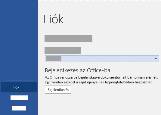 Jelentkezzen be a Microsoft vagy az Office 365 munkahelyi vagy iskolai fiókjával.