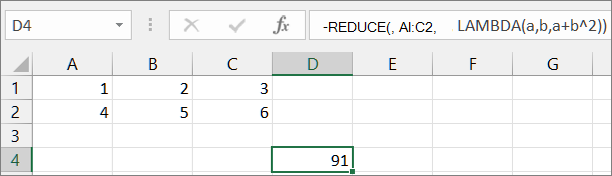 Első REDUCE-függvény példa