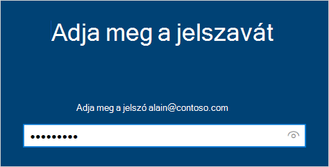 Adja meg a jelszó képernyőjét