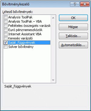 add-ins dialog box