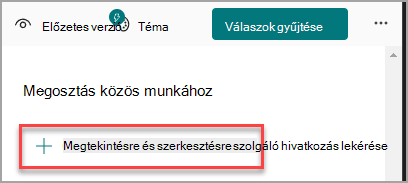 Megtekintésre mutató hivatkozás lekérése