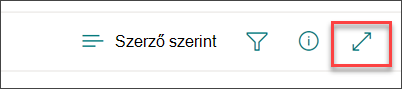 Képernyőkép a tartalom kibontása tevékenységsávról