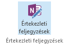 Az Értekezleti jegyzetek ikon képe az értekezlet-összehívás menüszalagján