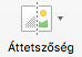 Az Áttetszőség gomb a menüszalag Kép formázása lapján